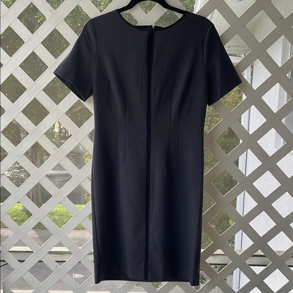 Tahari Keyhole Neck Fitted Sheath Dress - Picture 2 of 14